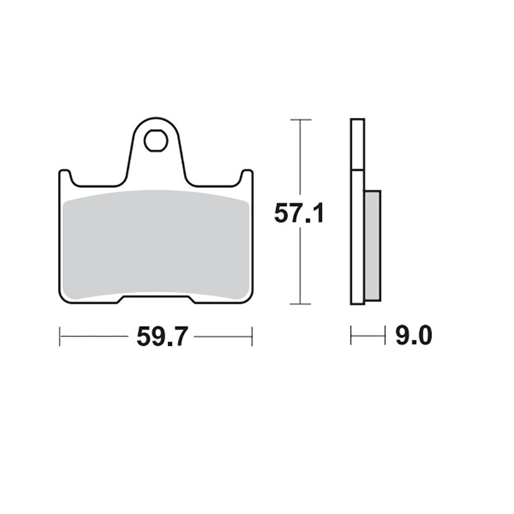 Moto-Master Bremsbelag RoadPRO Sinter hinten