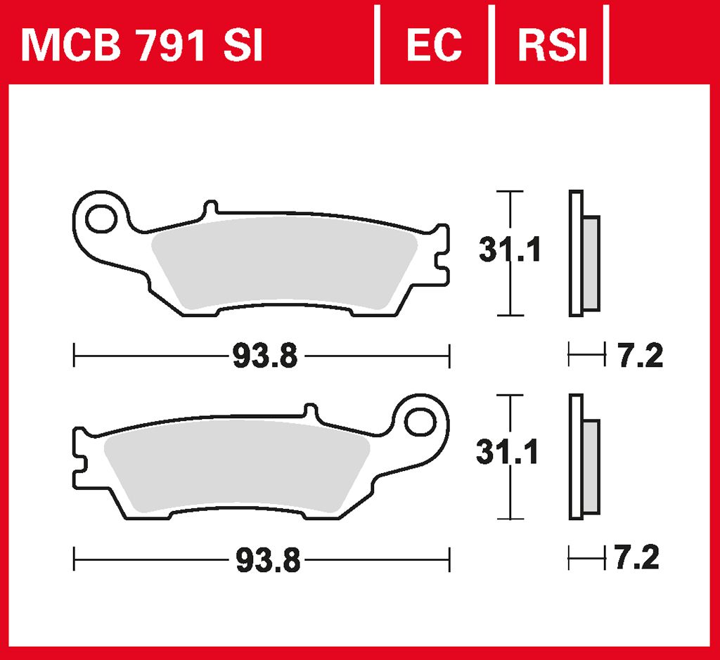 TRW Bremsbelag Sinter Offroad Racing