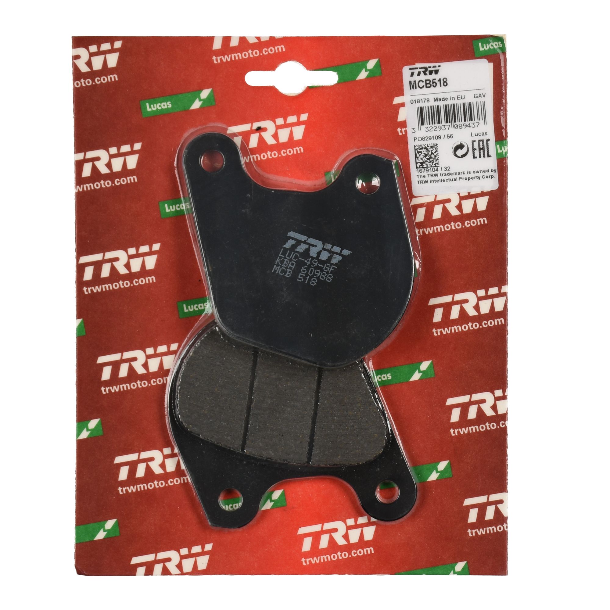 TRW Bremsbelag organisch