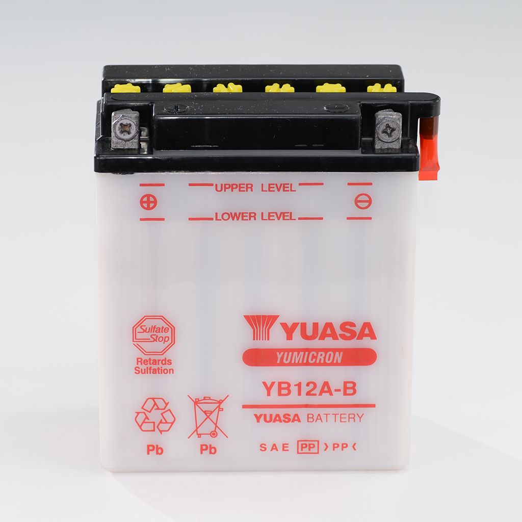 Yuasa Batterie 12V 12AH YB12A-B Blei-Säure 51215 ohne Säurepack