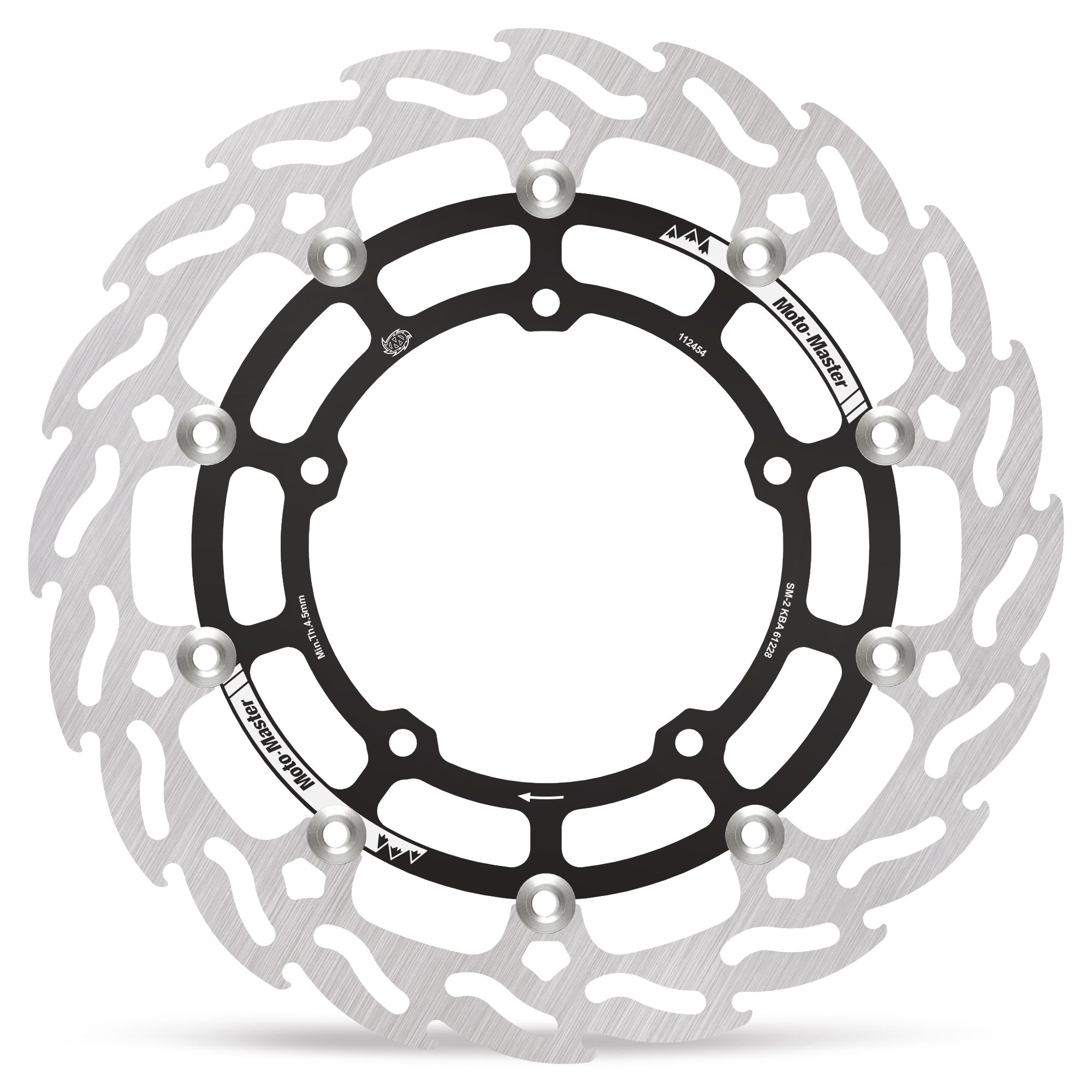 Moto-Master Bremsscheibe Flame vorn schwim. Supermoto Racing 320 links