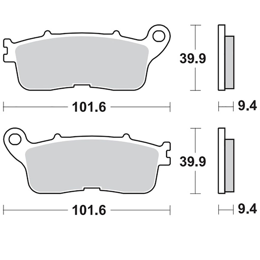 Moto-Master Bremsbelag RoadPRO Sinter hinten