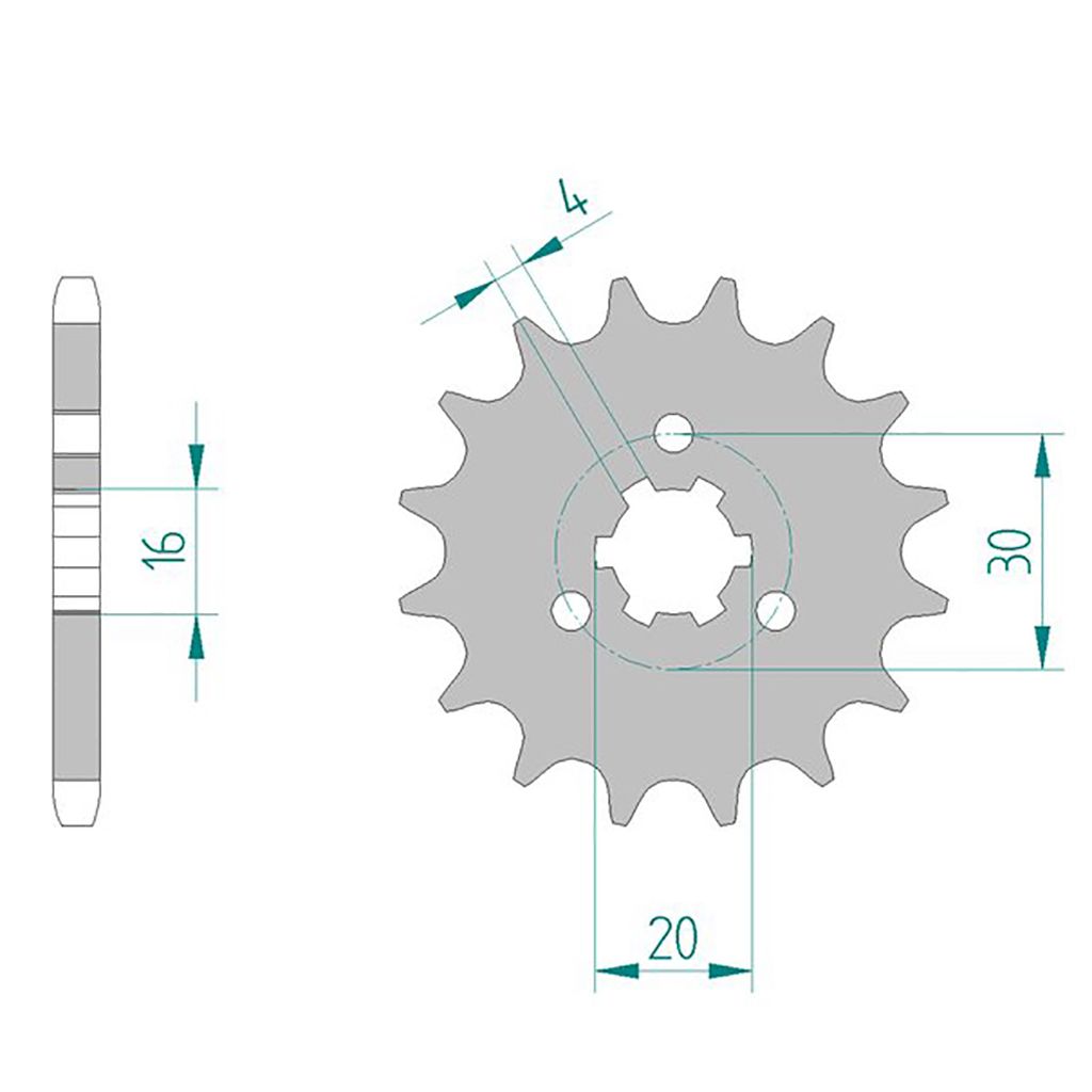 AFAM Ritzel #428 15 Zähne