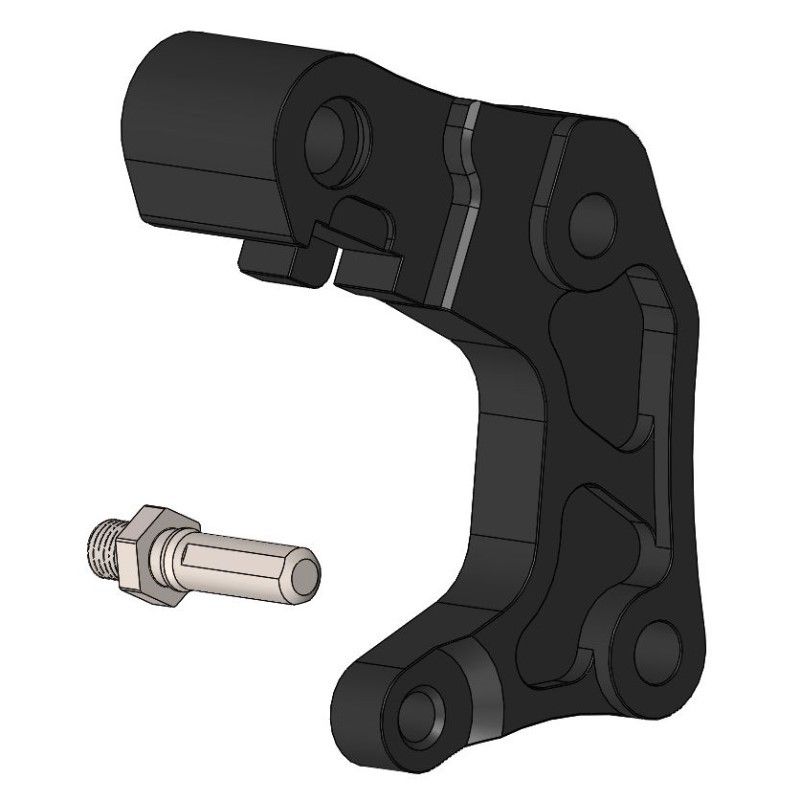 Moto-Master Bremssattel-Adapter Supermoto Street Adapter 320 mm Ø rechts