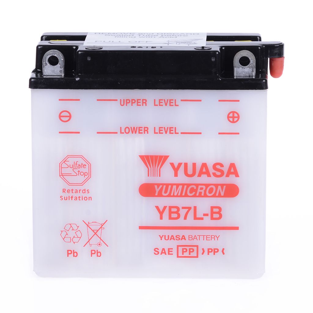 Yuasa Batterie 12V 8AH YB7L-B Blei-Säure 50712 ohne Säurepack