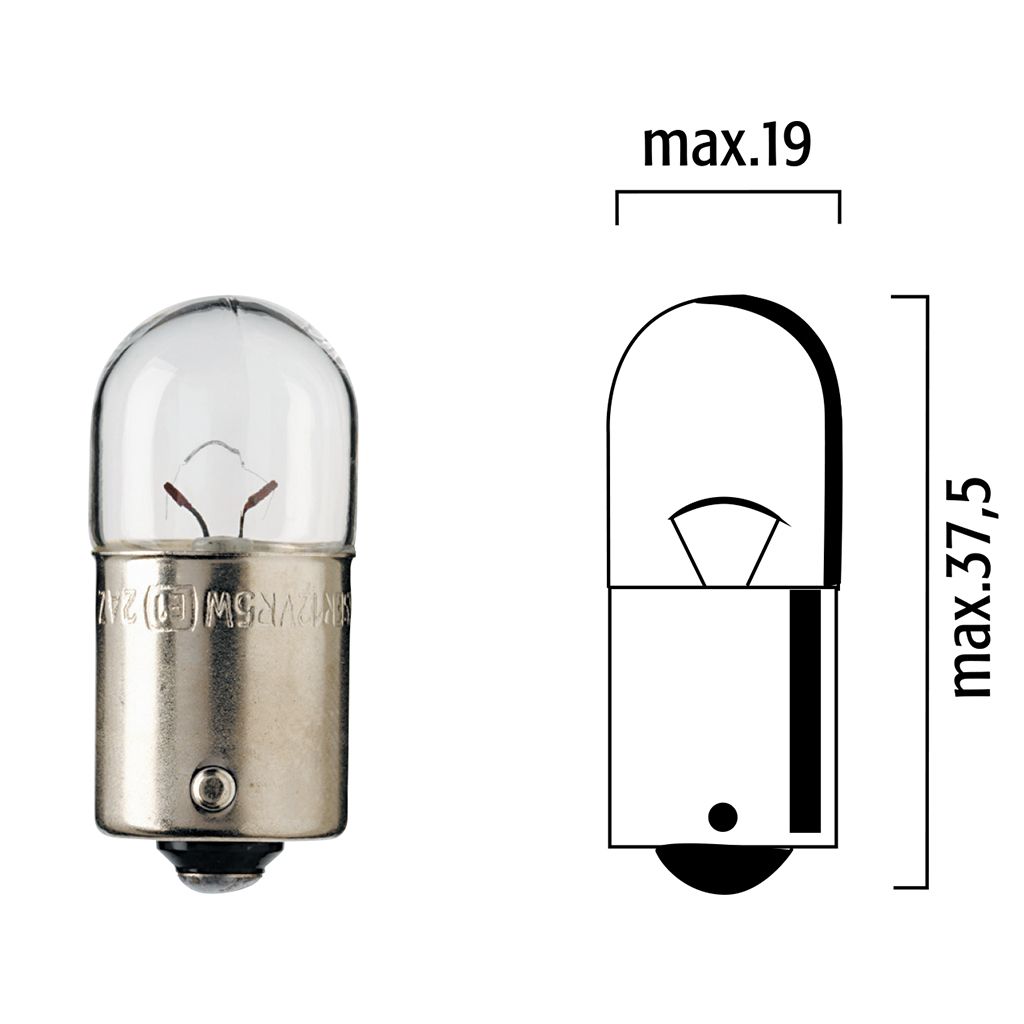 Flösser Lampen 12V 5W BA15s VPE10