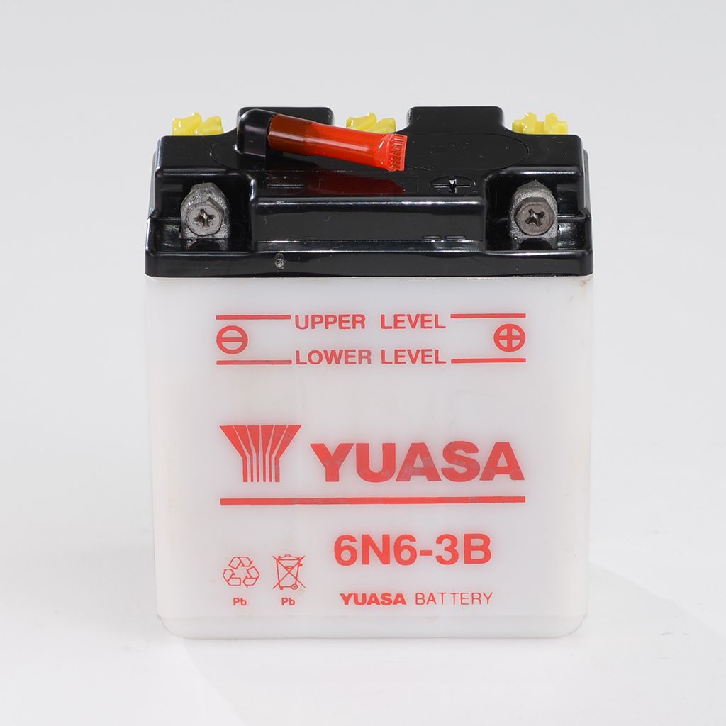Yuasa Batterie 6V 6AH 6N6-3B Blei-Säure 00611 ohne Säurepack