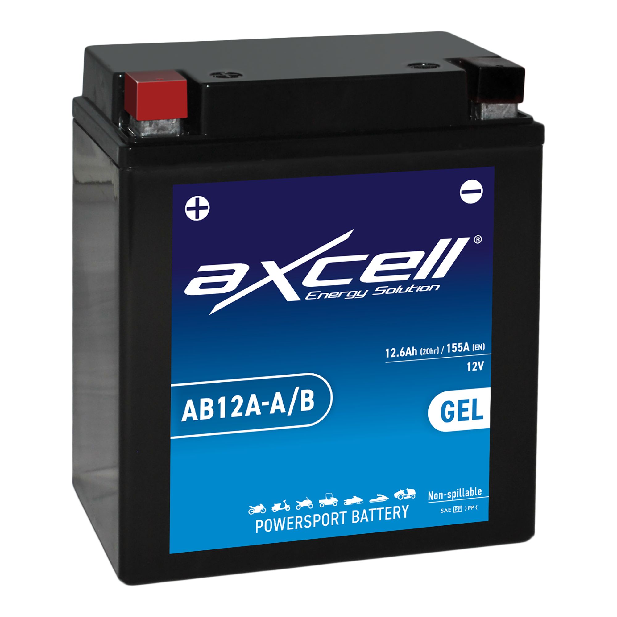 AXCELL Batterie 12V YB12A-A GEL 51211