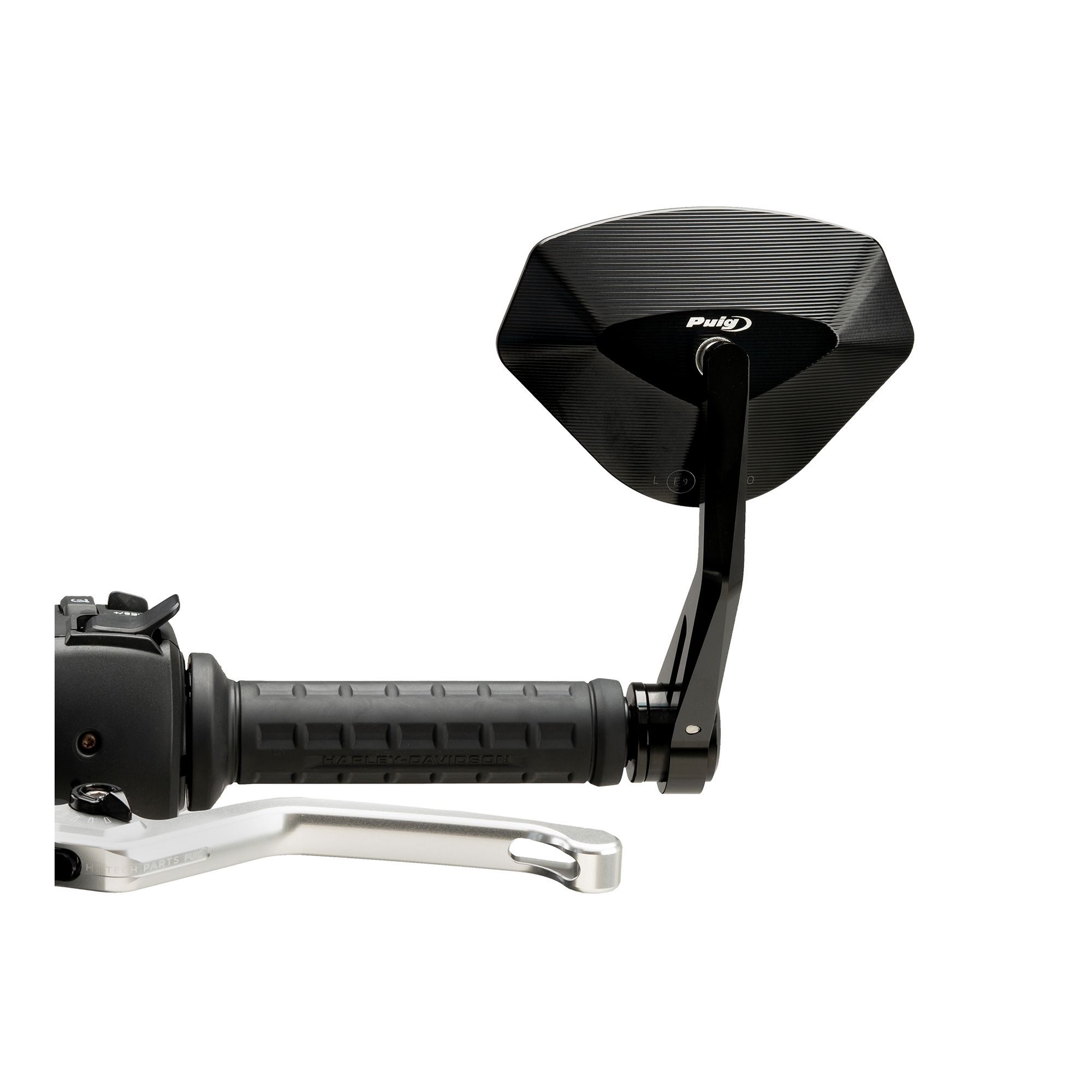 Puig Lenkerendenspiegel 21618N Aluminium schwarz inkl. Adapter