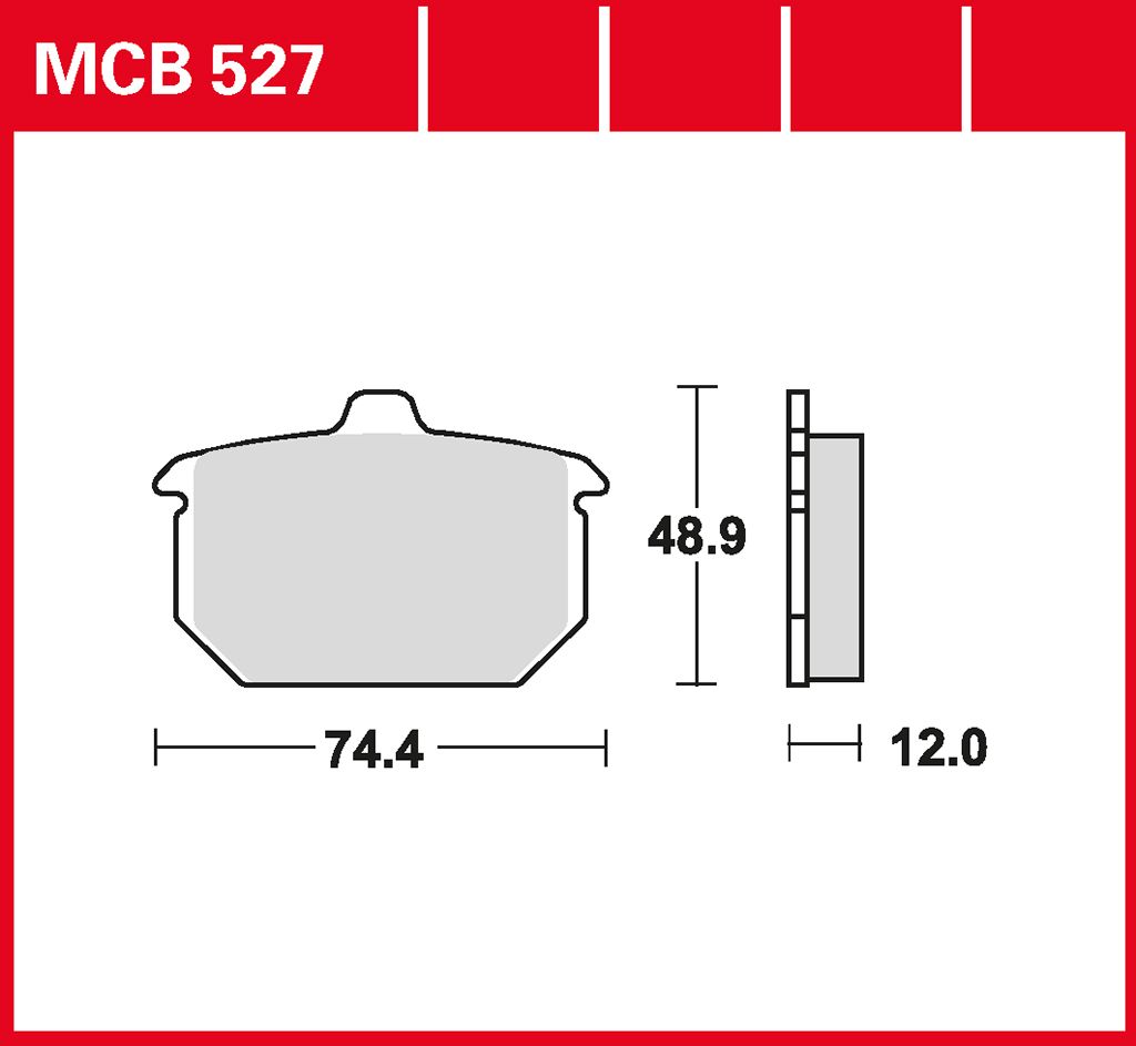 TRW Bremsbelag organisch