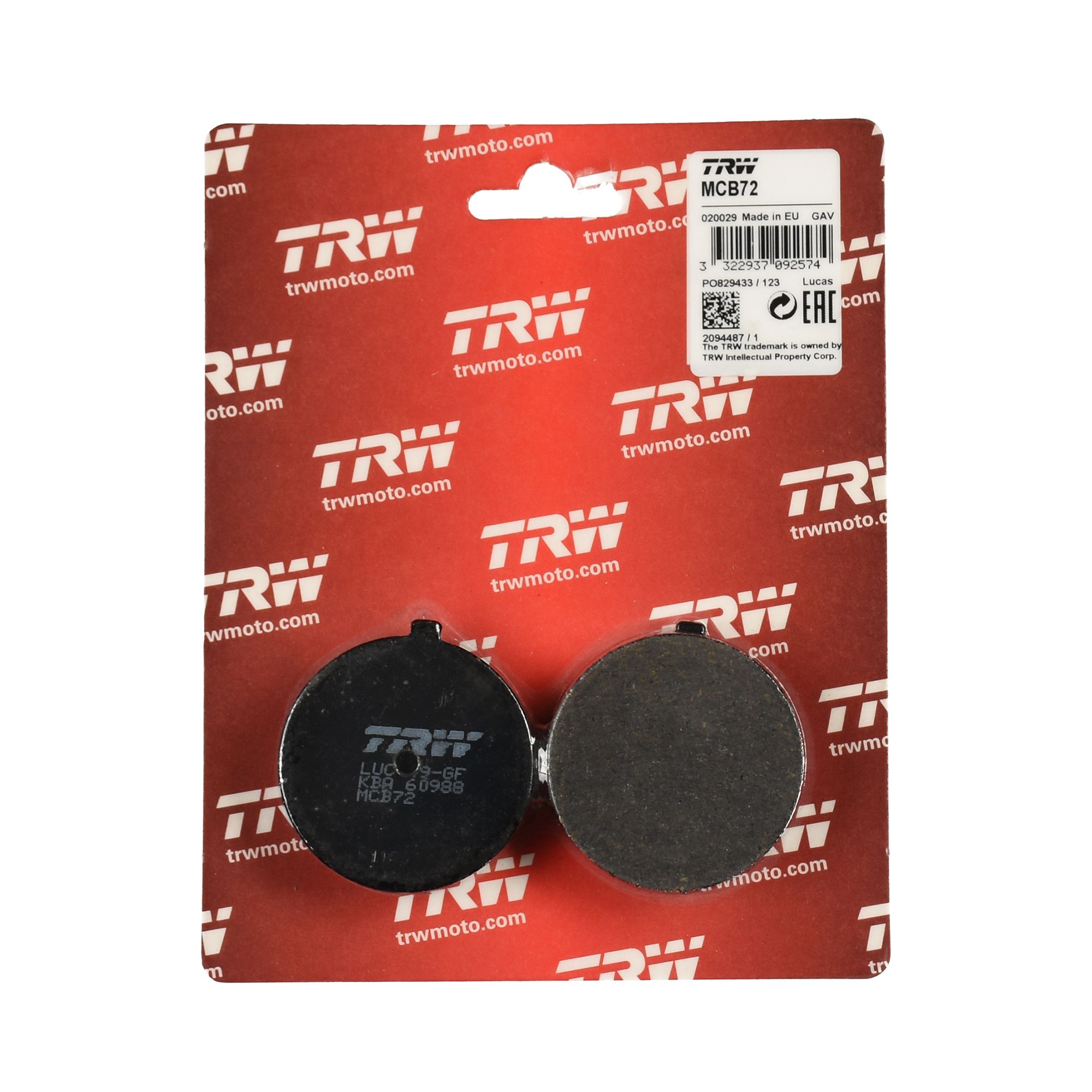 TRW Bremsbelag organisch