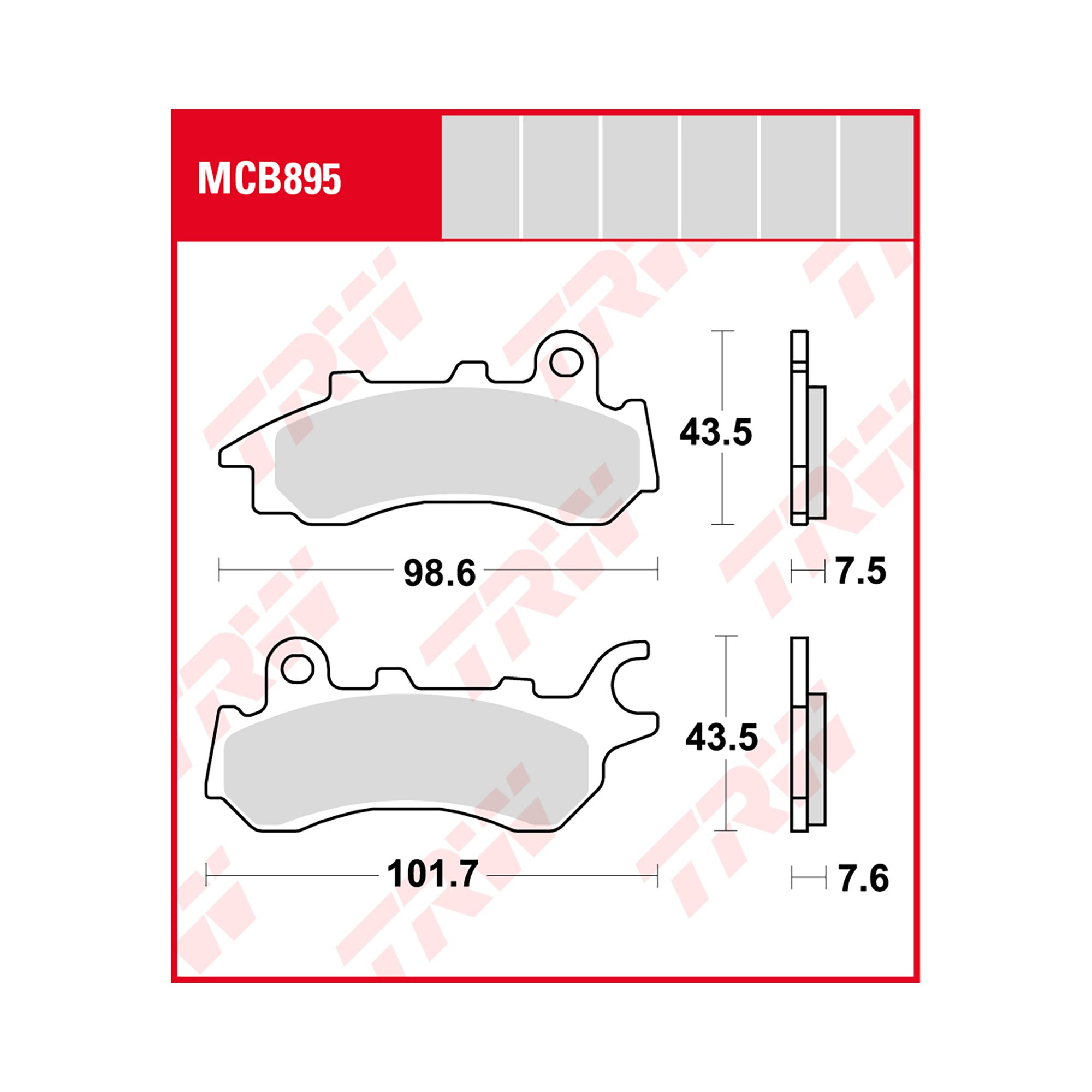 TRW Bremsbelag organisch