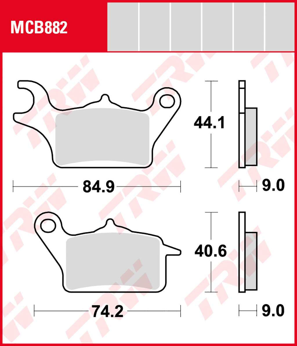 TRW Bremsbelag organisch
