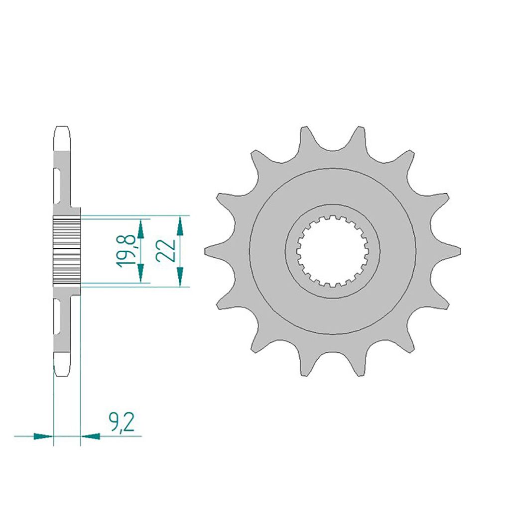 Esjot Ritzel 24305-13 #520 Sport 13 Zähne