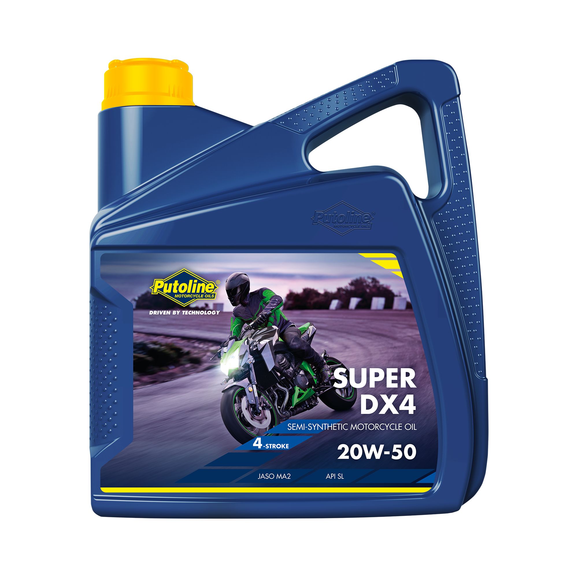 Putoline Öl 4Takt 20W50 4 Liter Motoröl Super DX4 Road teilsynthetisch