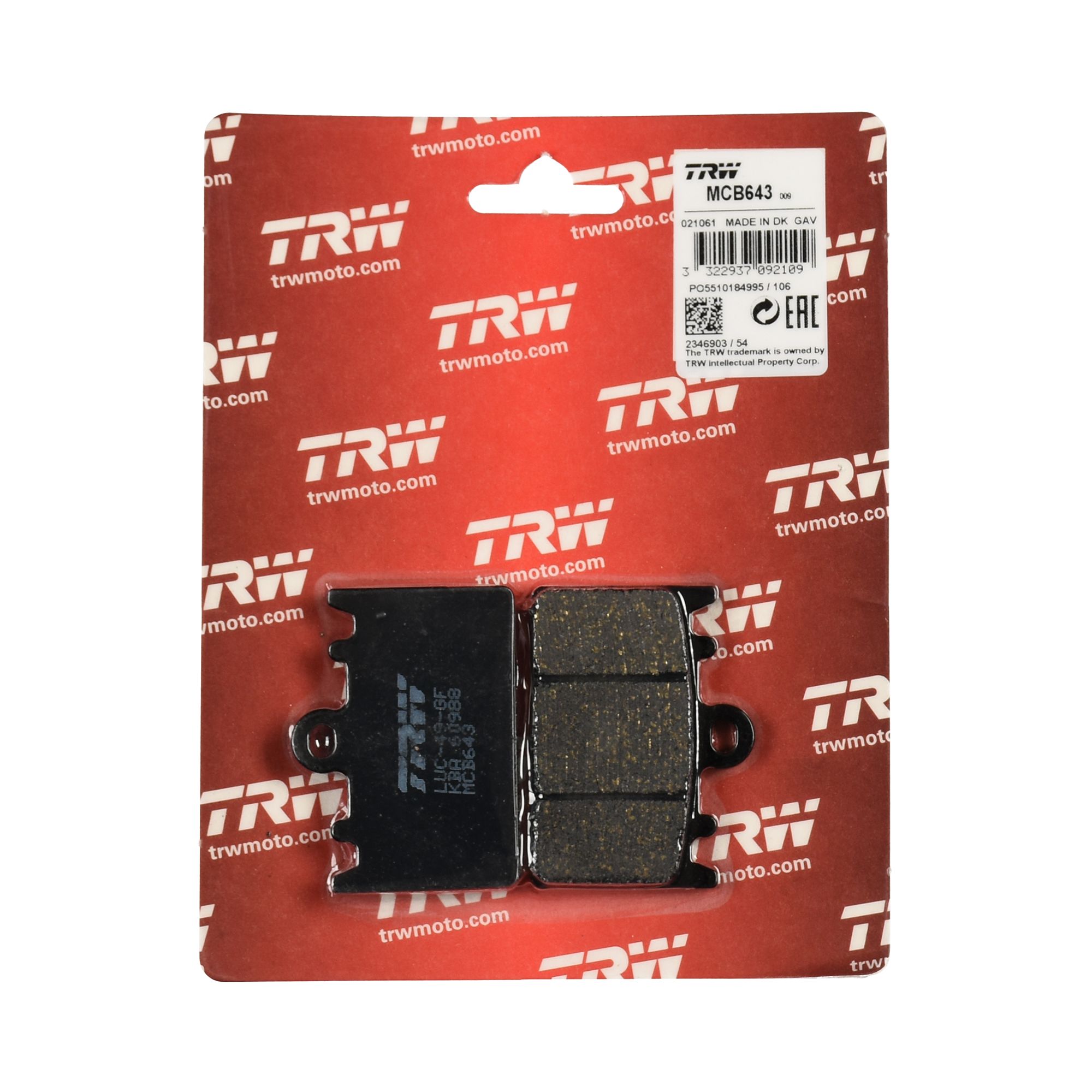 TRW Bremsbelag organisch