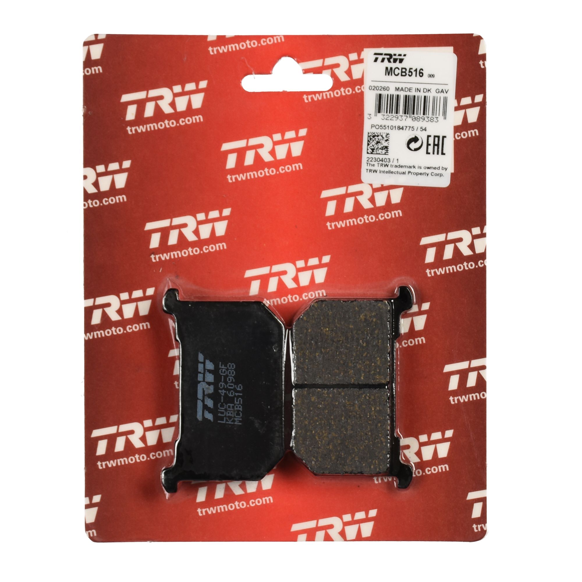 TRW Bremsbelag organisch