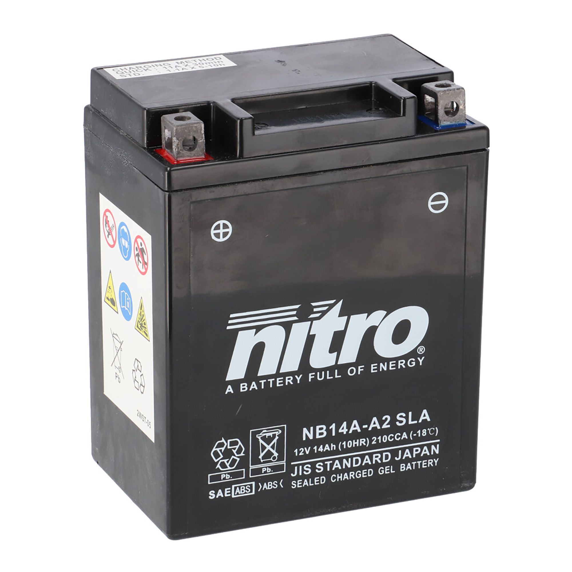Nitro Batterie 12V 14AH YB14A-A2 Gel
