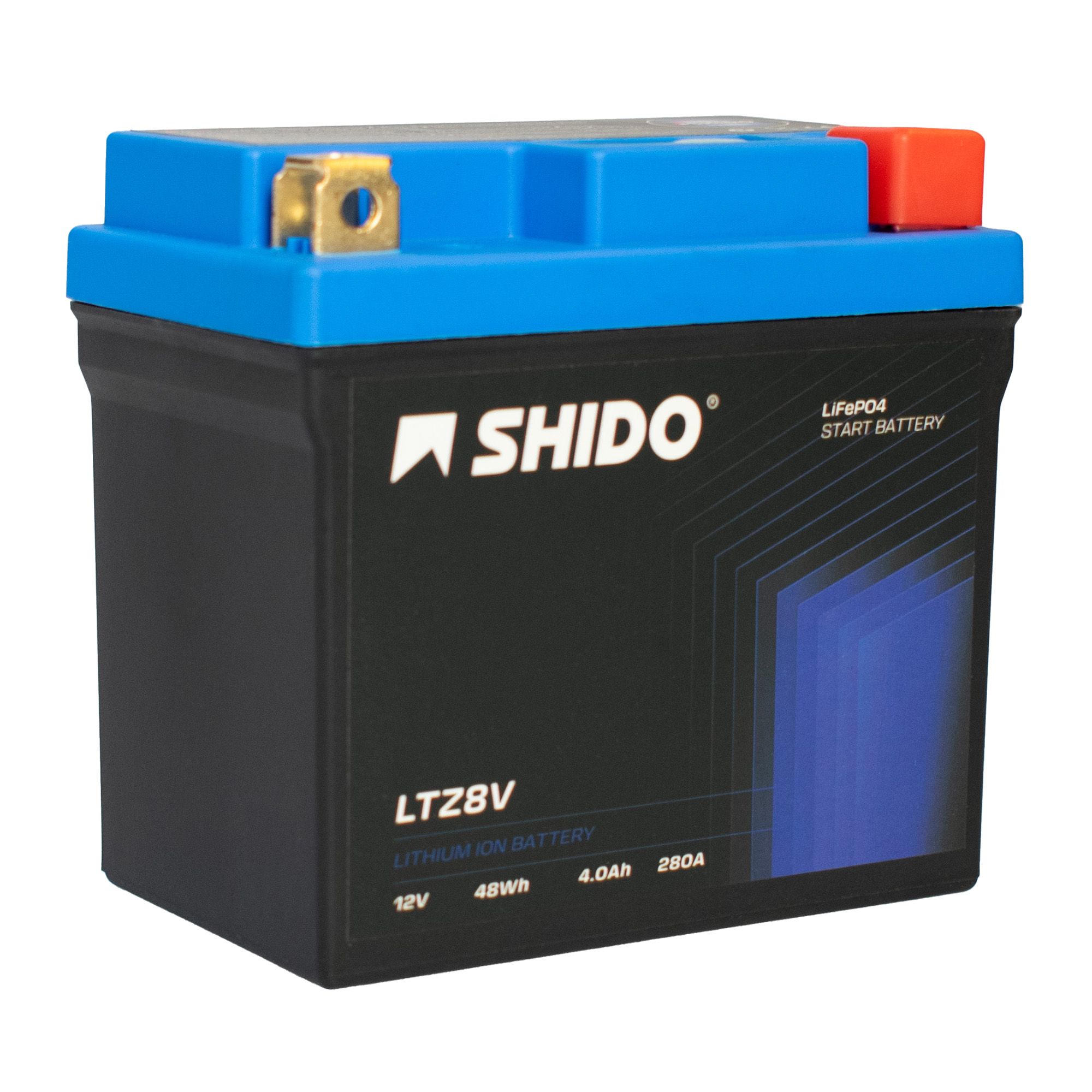 Shido Batterie 12V 4.5AH9AH LTZ8V/YTZ8V Lithium-Ionen