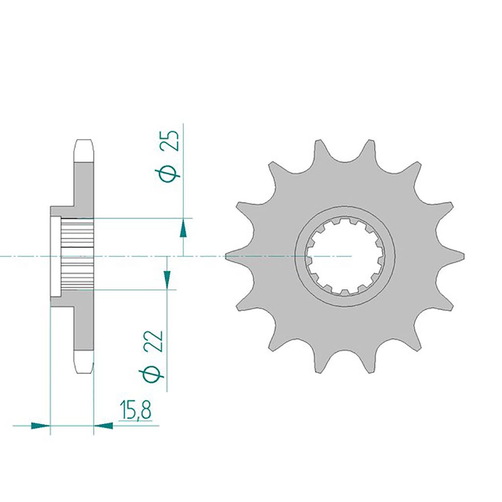 Esjot Ritzel 24508-15 #525 Sport 15 Zähne