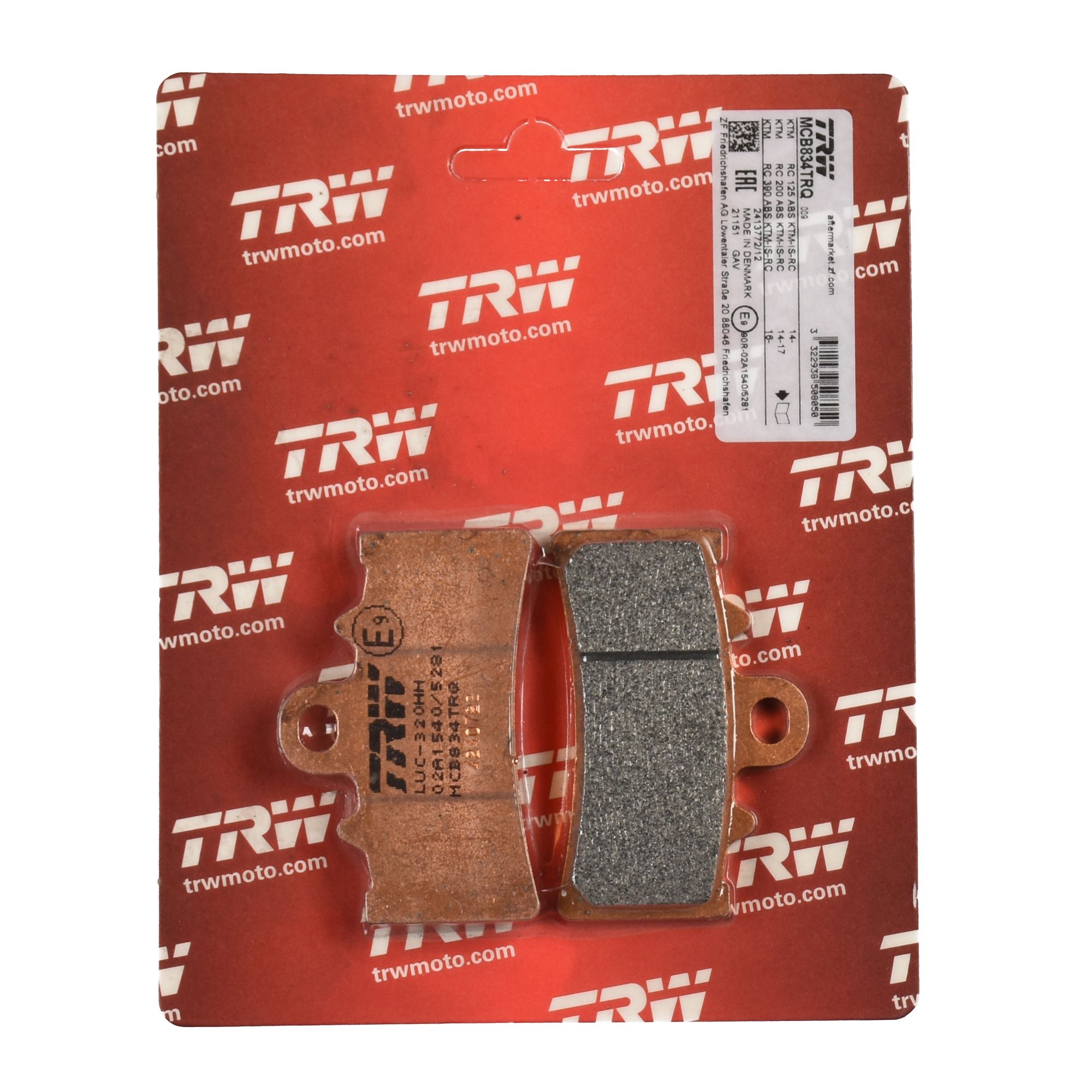 TRW Bremsbelag Sinter Racing ABE