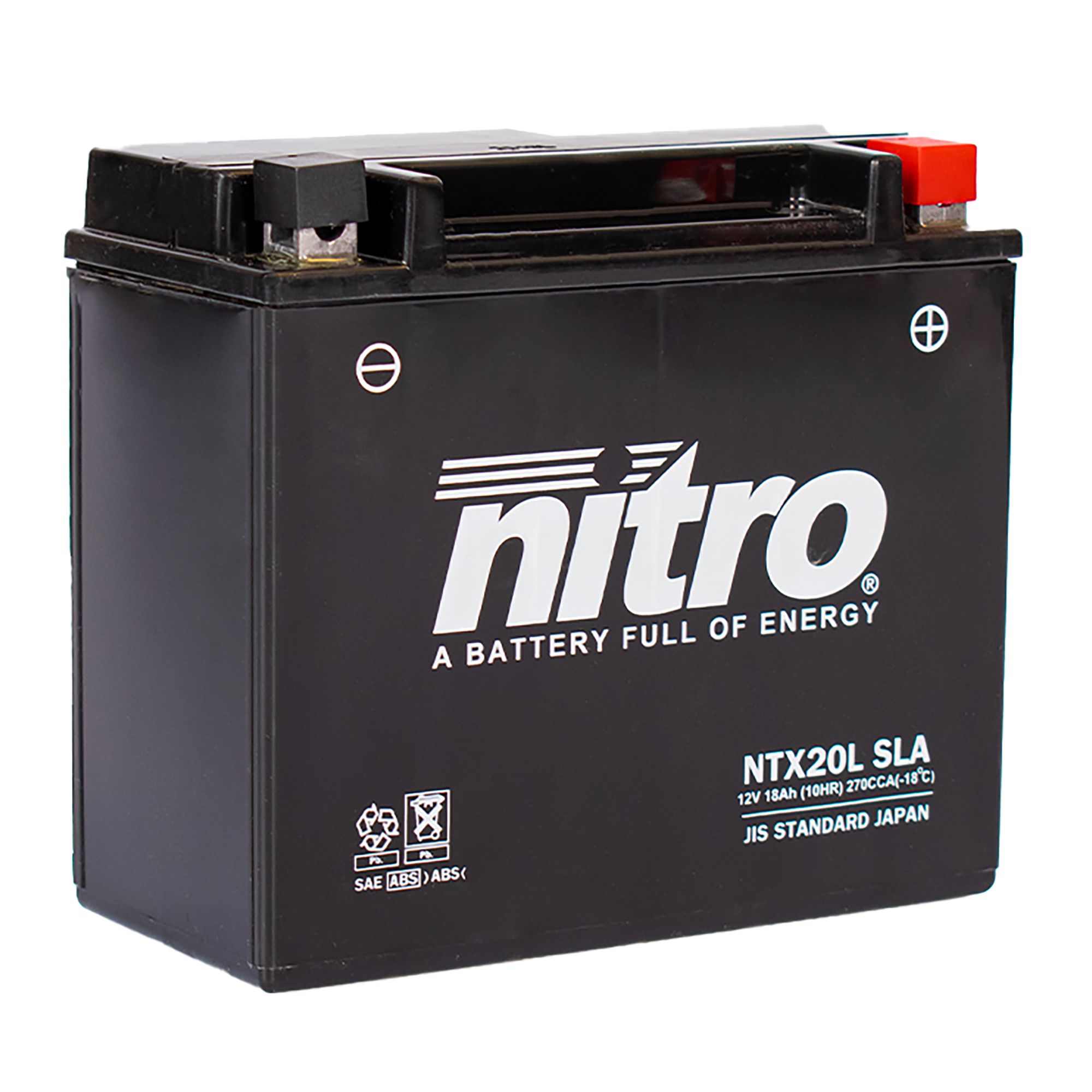 Nitro Batterie 12V 18AH YTX20L-BS Gel 51891