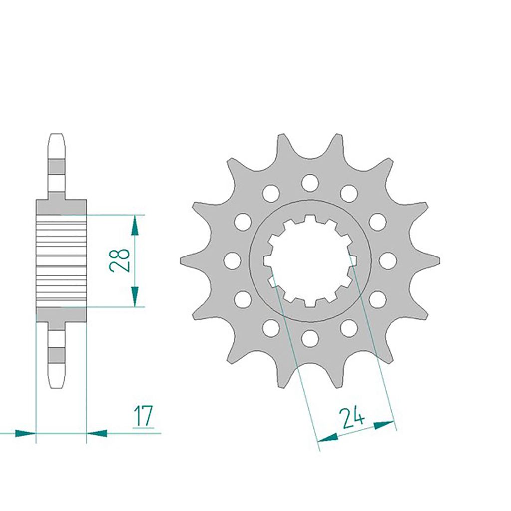 Esjot Ritzel 20511-15 #520 15 Zähne