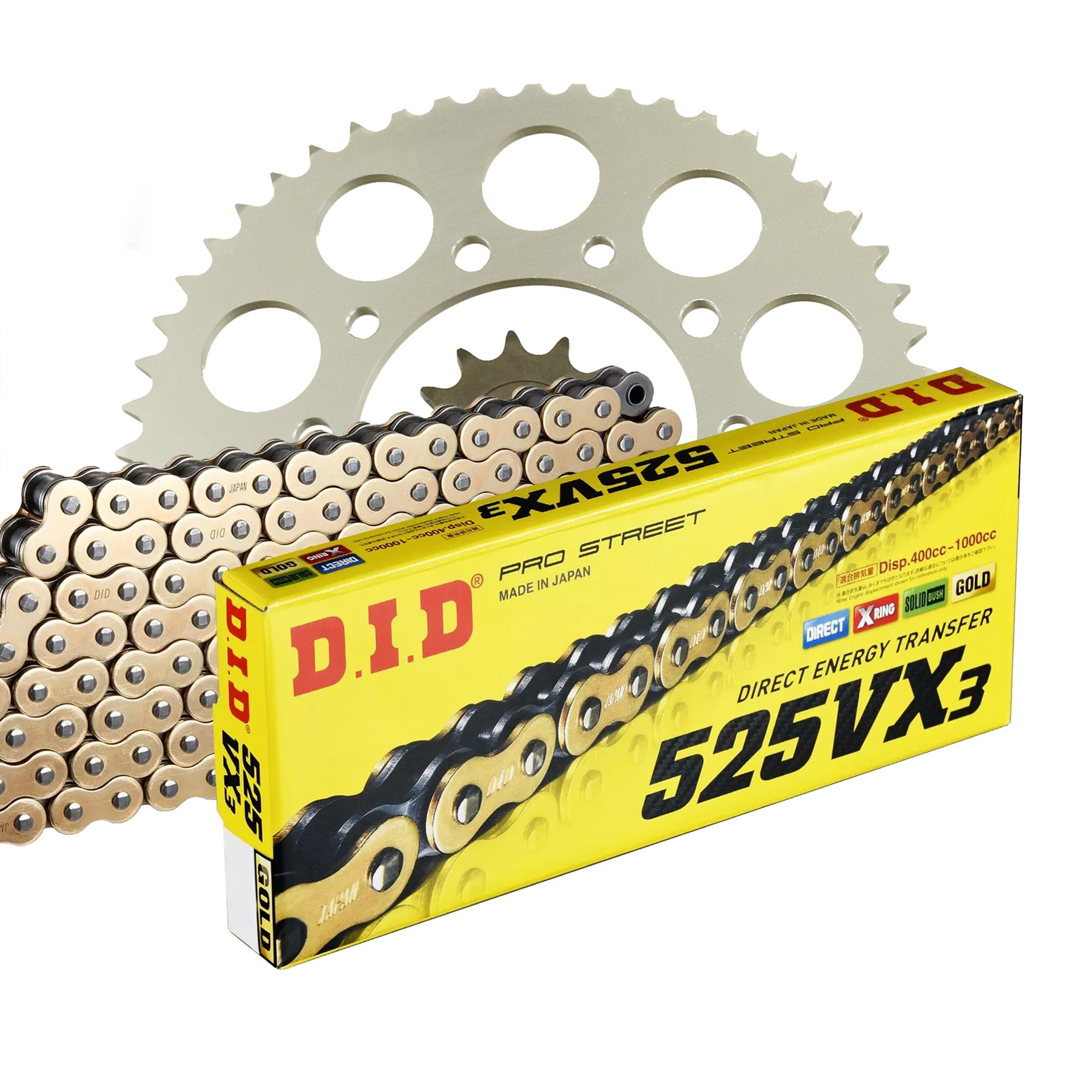 DID Kettenkit (für: Yamaha YZF-R6 ABS 17-20 ) 525 VX3