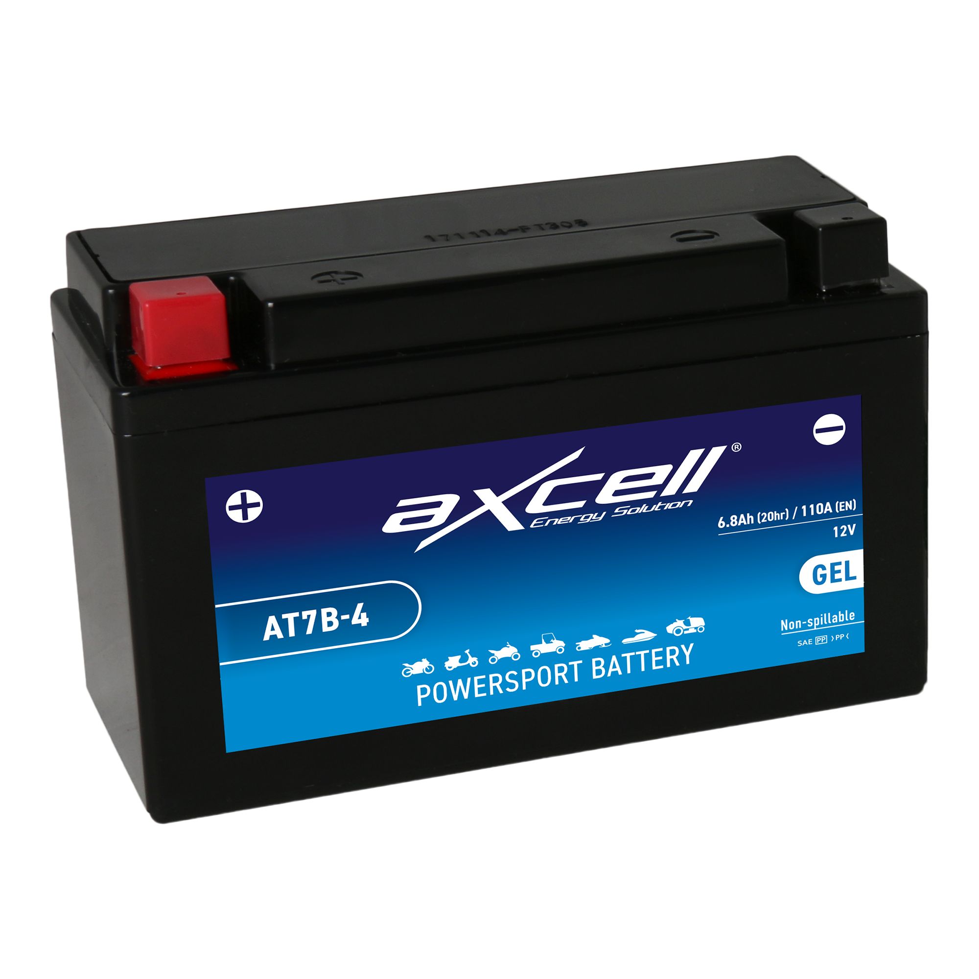 AXCELL Batterie 12V YT7B-4 GEL