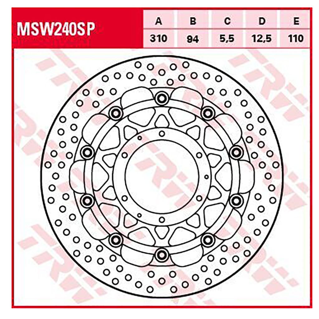 TRW Bremsscheibe 5,5 mm ohne ABE