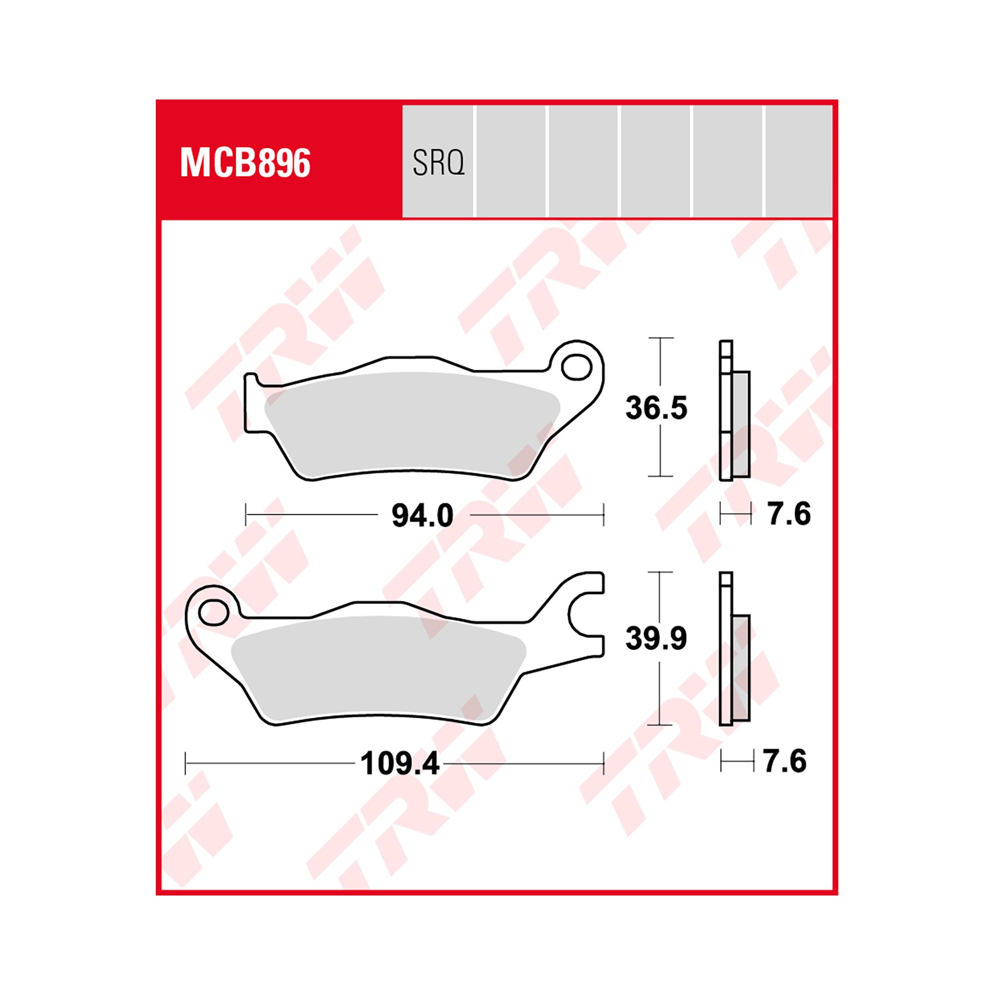 TRW Bremsbelag Sinter Racing ABE