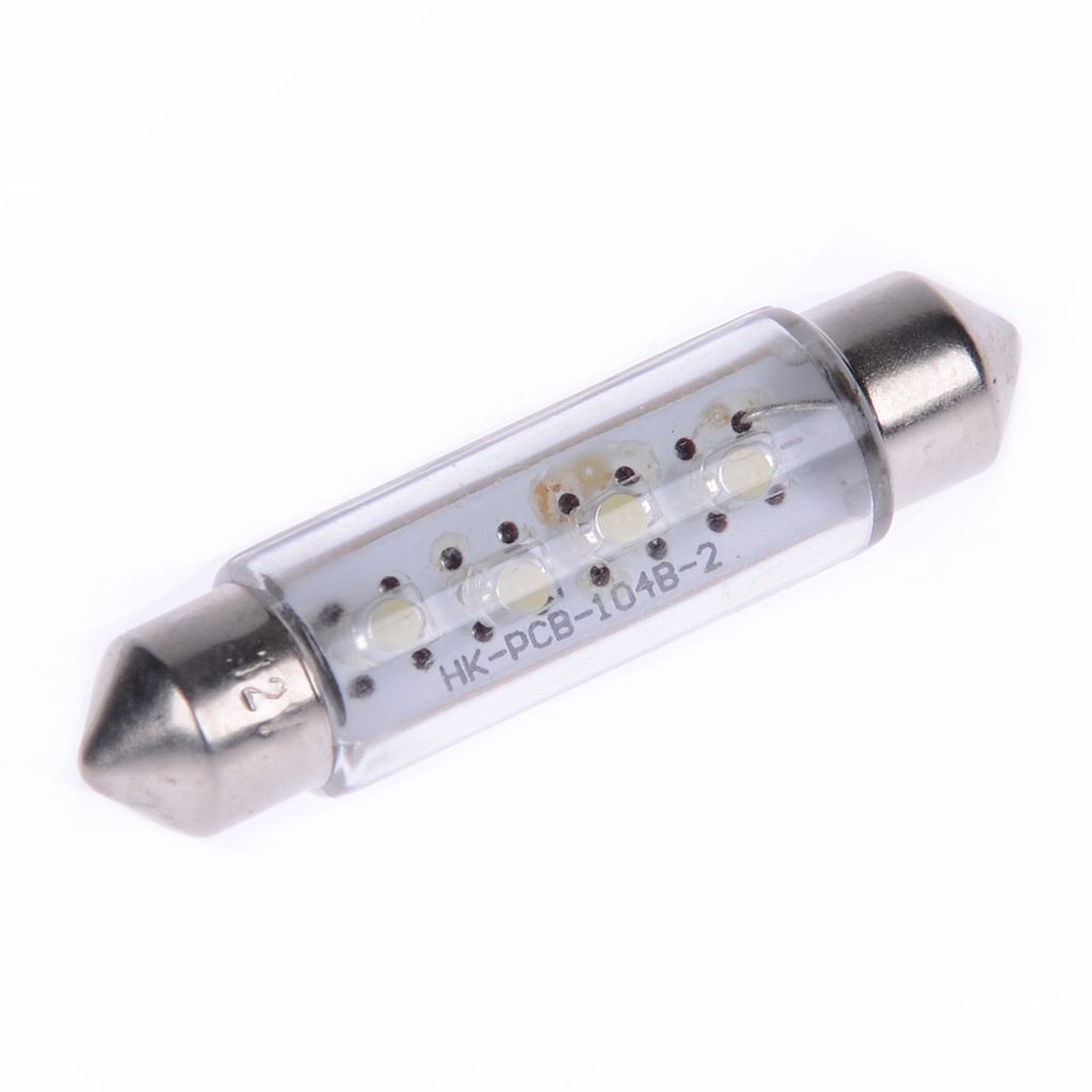 V Parts Lampe MotoLibre 12V 10W SV8.5 11x43 klar 8 LED Soffitte