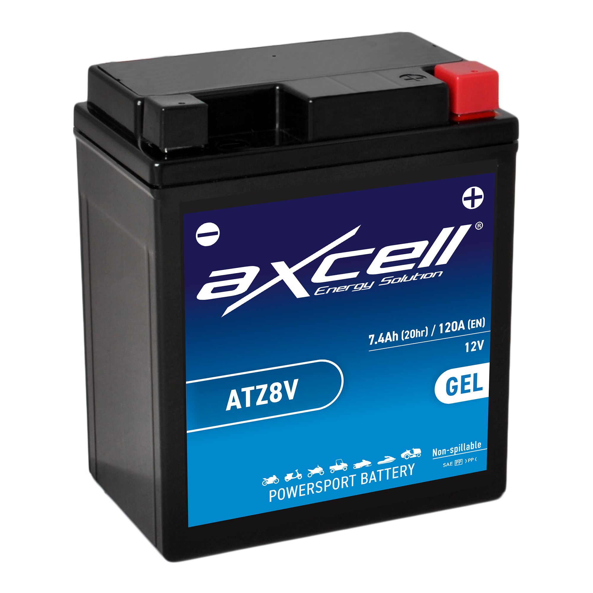 AXCELL Batterie 12V YTZ8V GEL