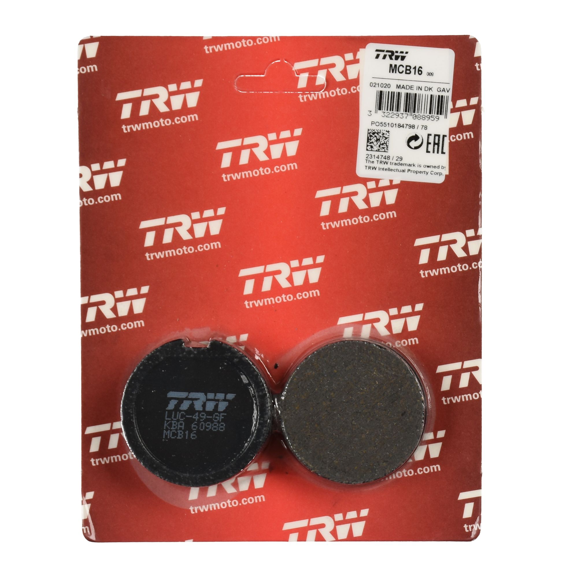 TRW Bremsbelag organisch