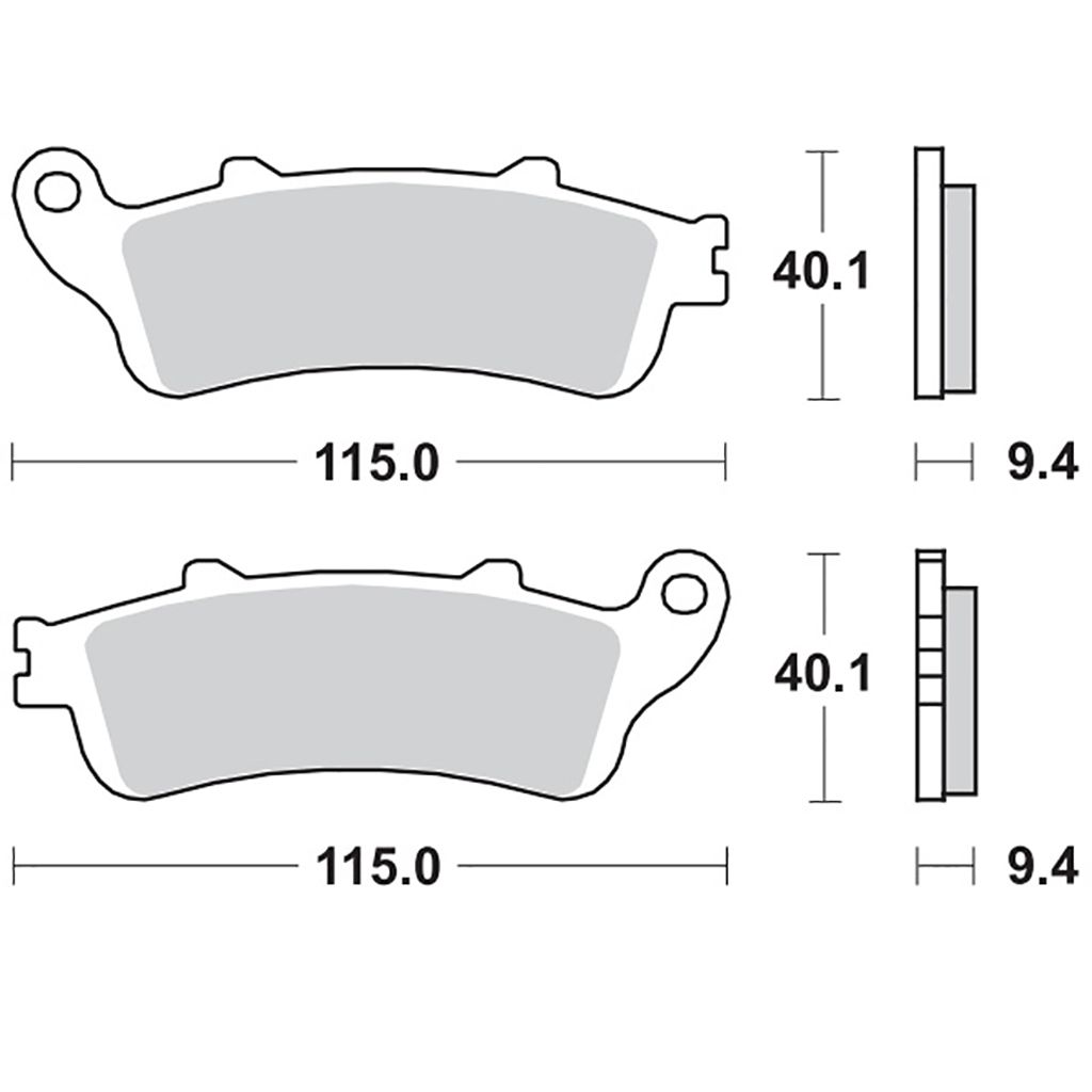 Moto-Master Bremsbelag RoadPRO Sinter hinten