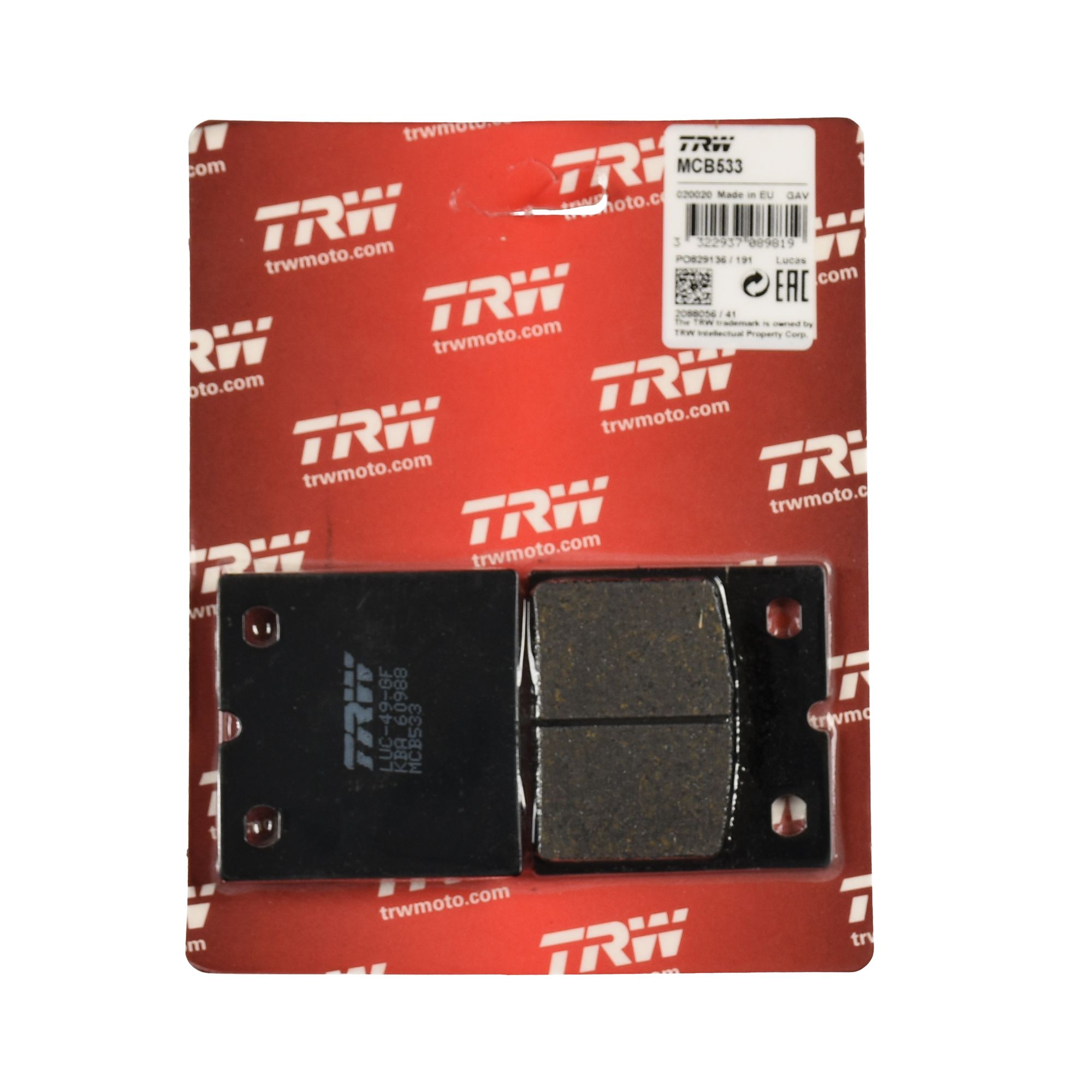 TRW Bremsbelag organisch