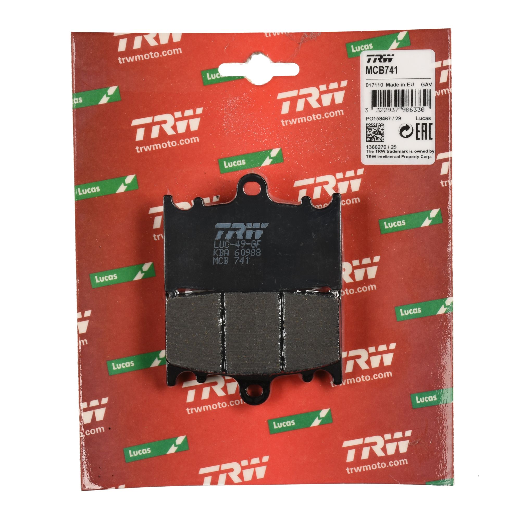 TRW Bremsbelag organisch