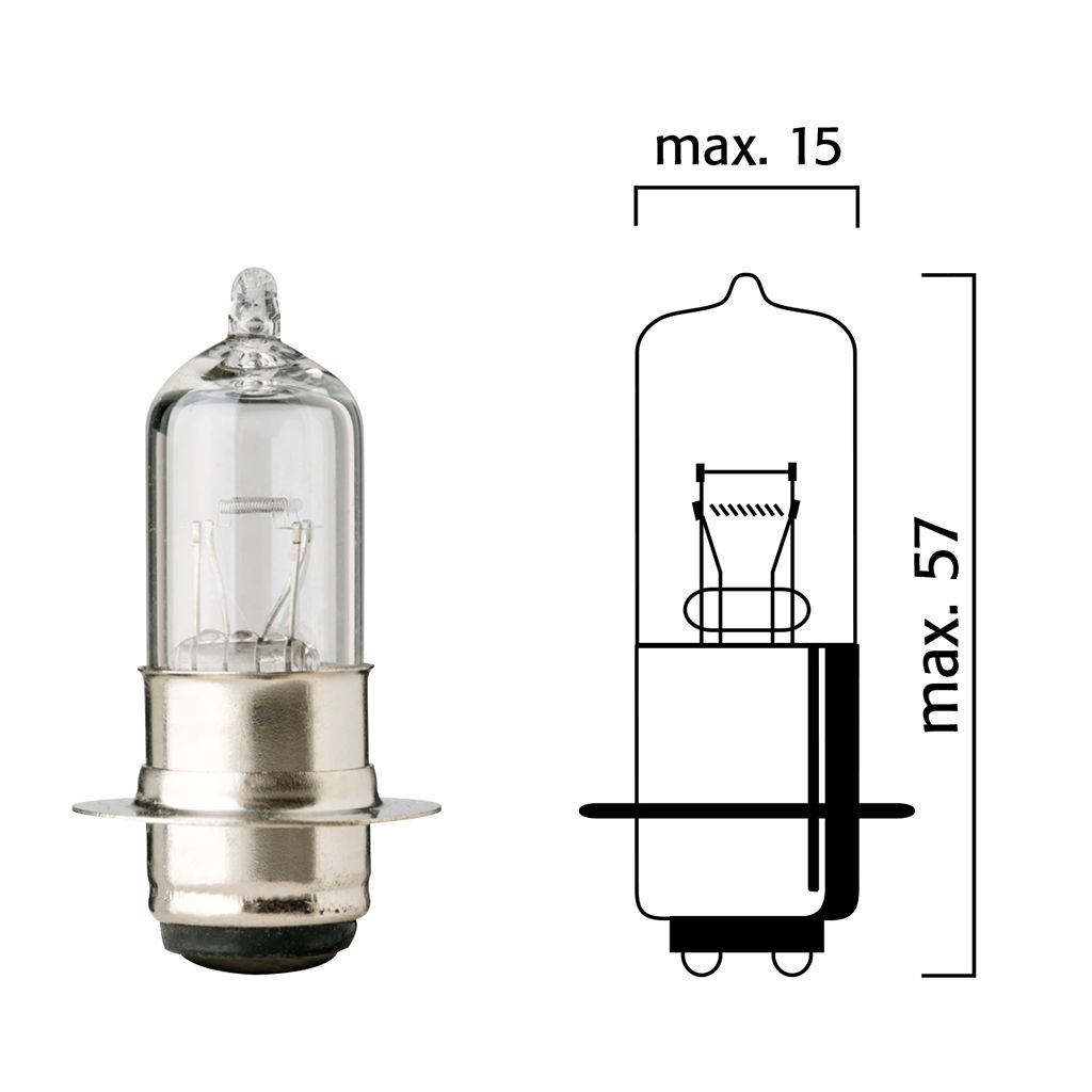 Flösser Lampe 12V 35/35W P15d-25-3 VPE1