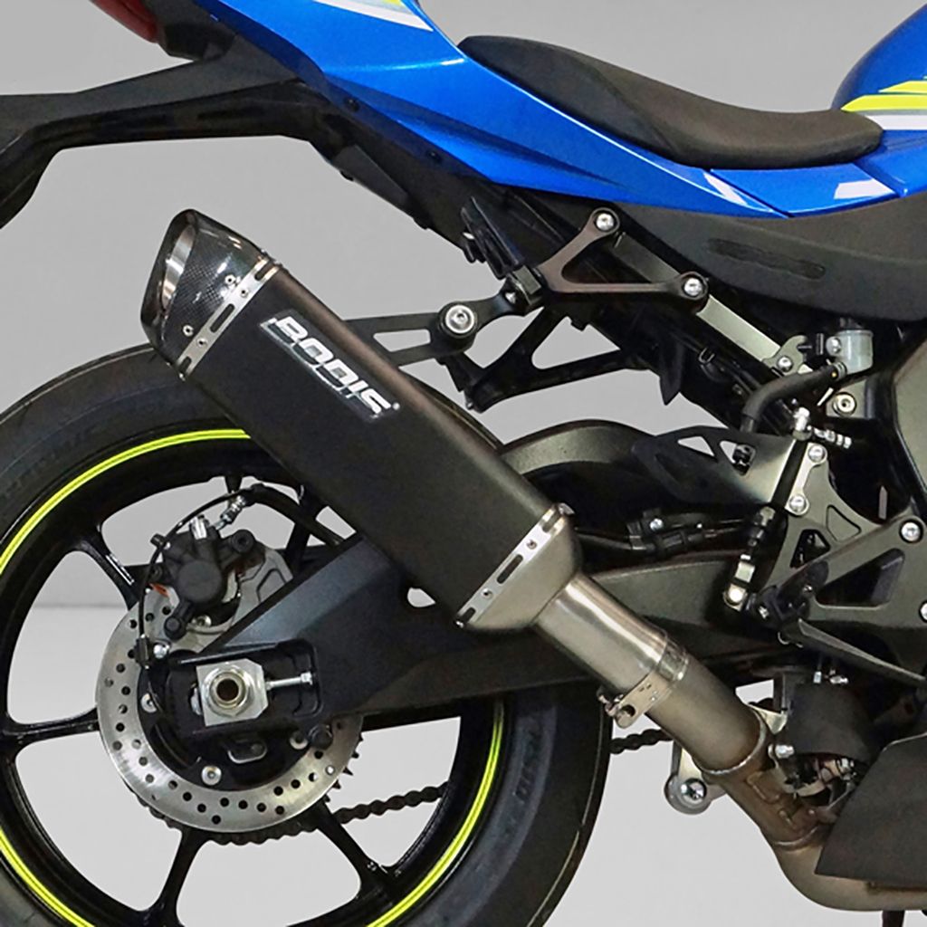 Bodis Auspuff V4-M-CA Slip-On Edelstahl schwarz