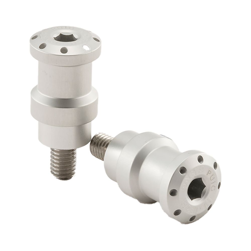 Puig Ständeraufnahme und Schwingenschutz M8 silber