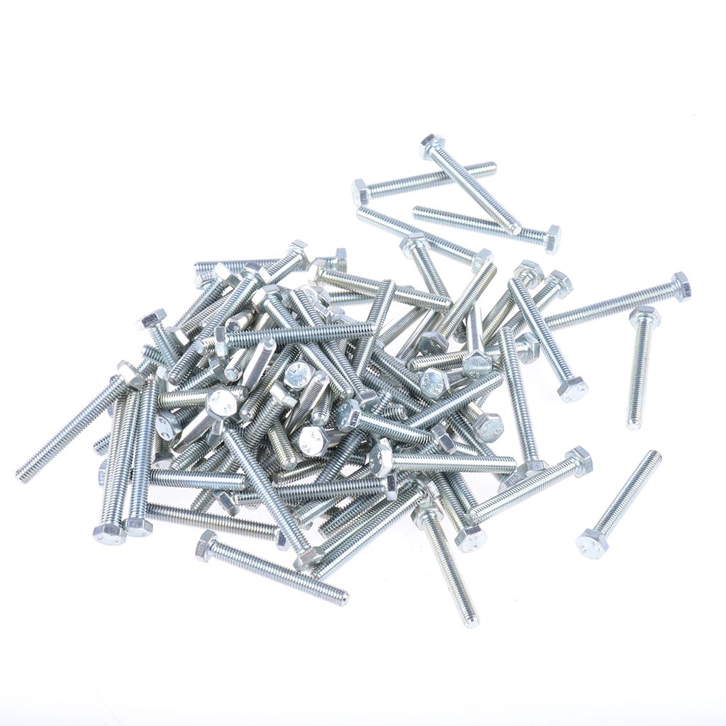 MotoLibre Schraube M6 50mm sechskant 100er Set