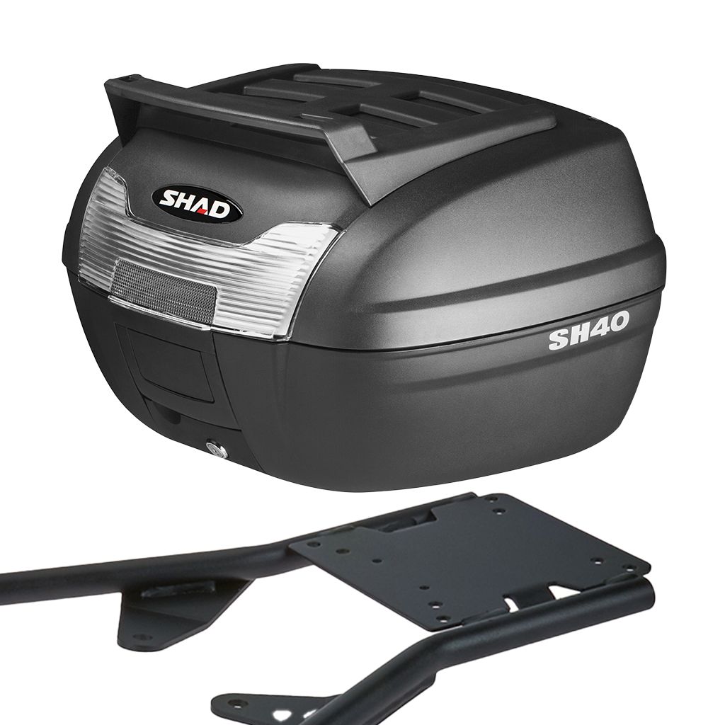 SHAD Topcase inklusive Gepäckträger Komplettset 40 Liter