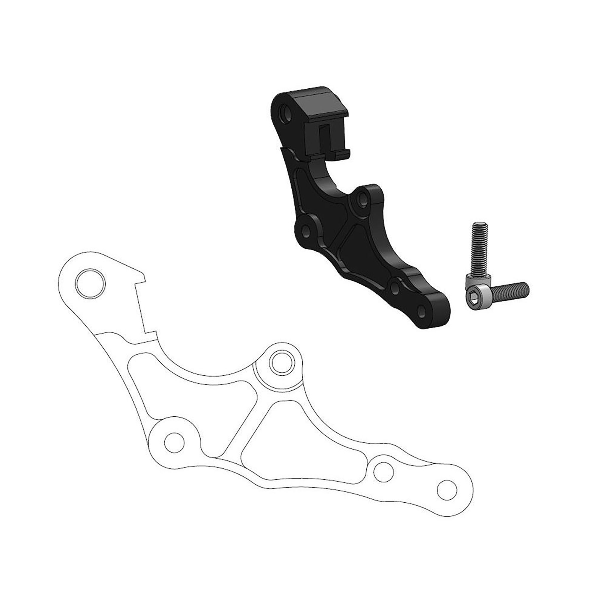 Moto-Master Bremssattel-Adapter Supermoto Street Adapter 320 mm Ø