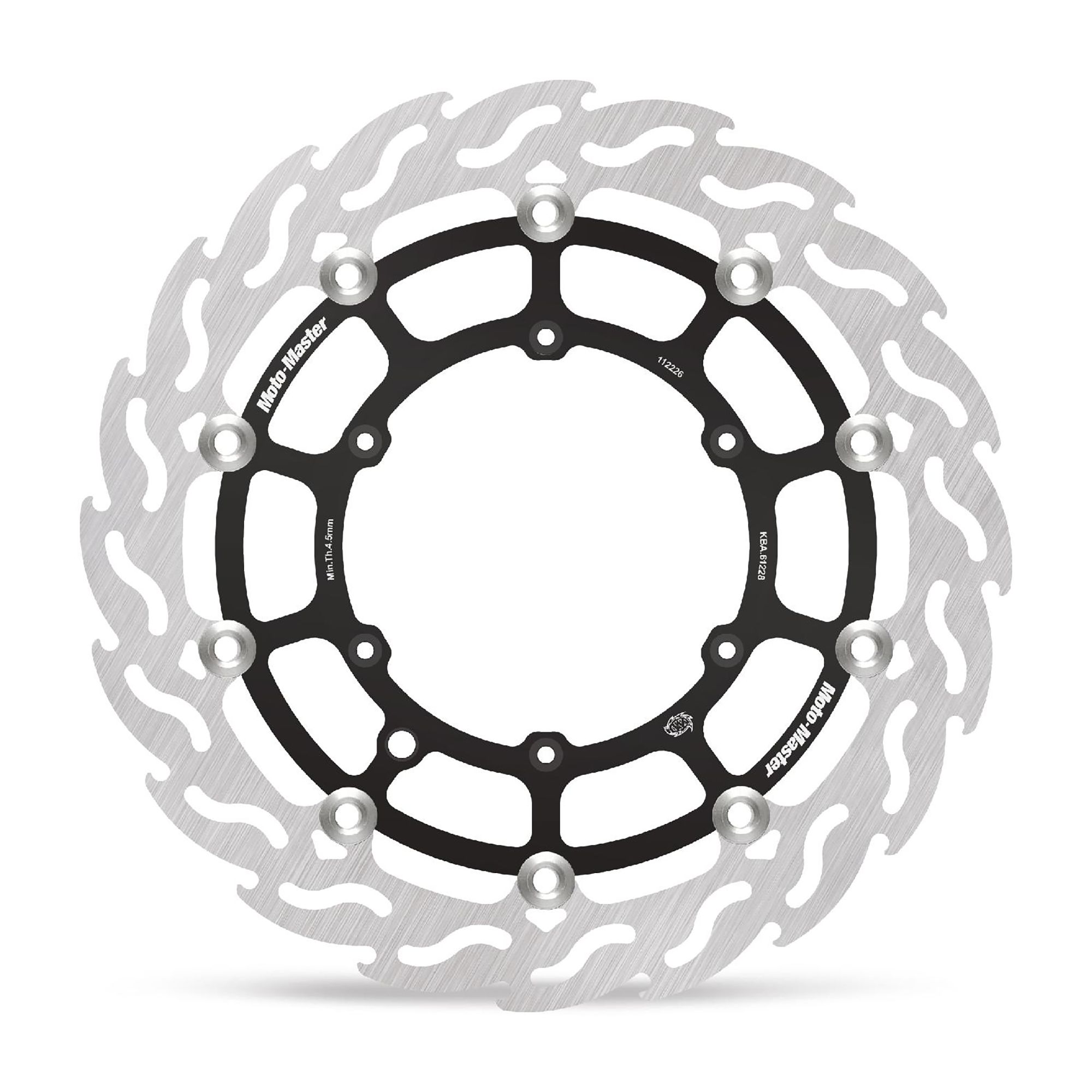 Moto-Master Bremsscheibe Flame vorn schwim. Supermoto Racing Flag