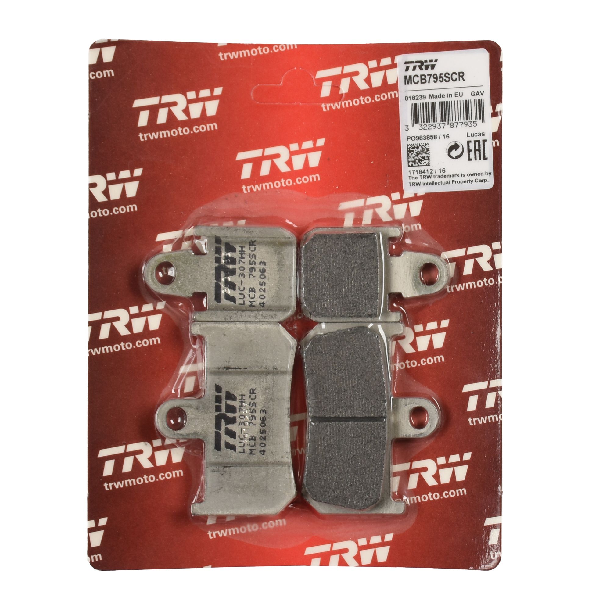 TRW Bremsbelag Sinter-Carbon Racing