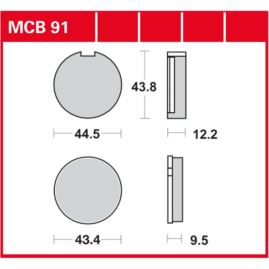 TRW Bremsbelag organisch