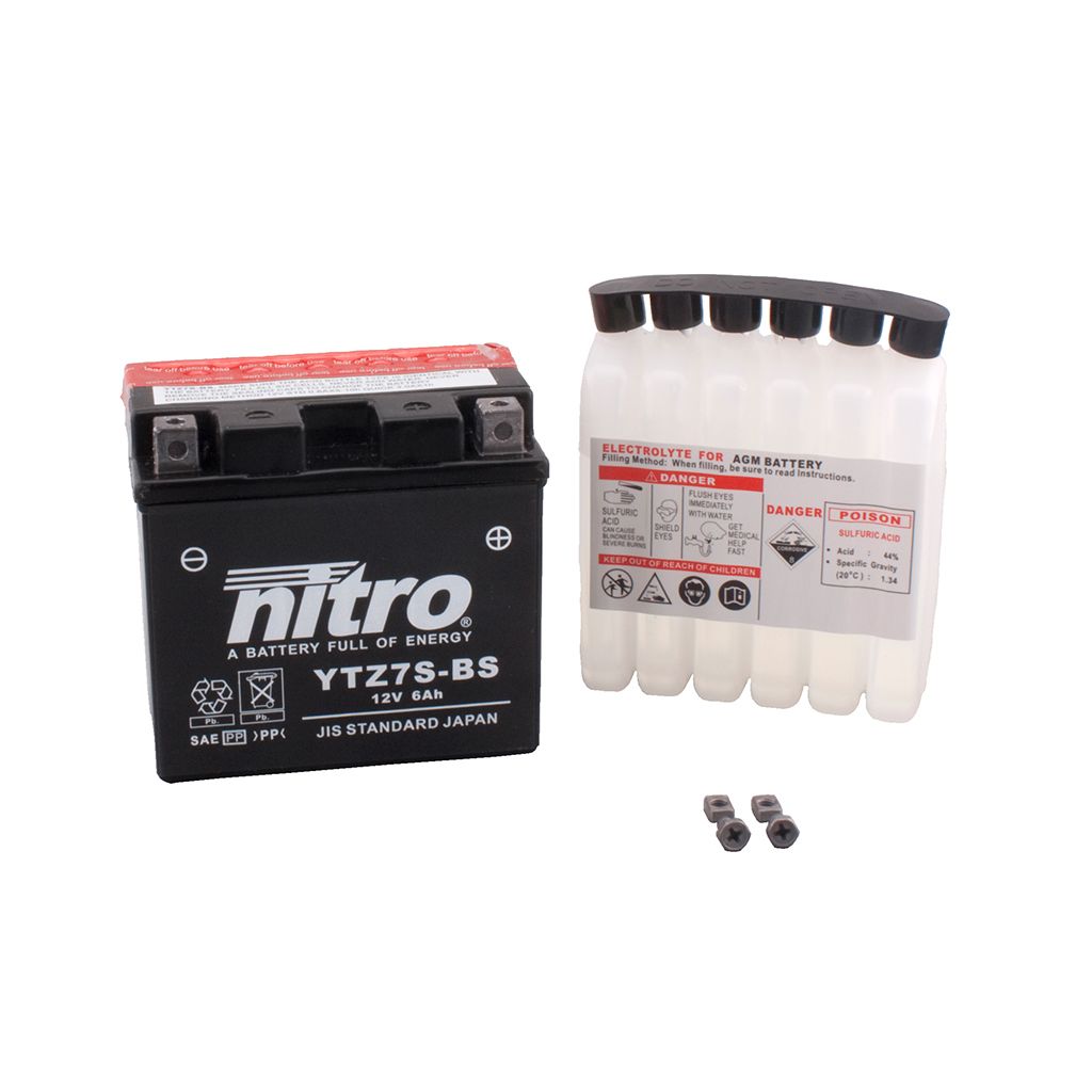 Nitro Batterie 12V 6AH YTZ7S-BS Wartungsfrei