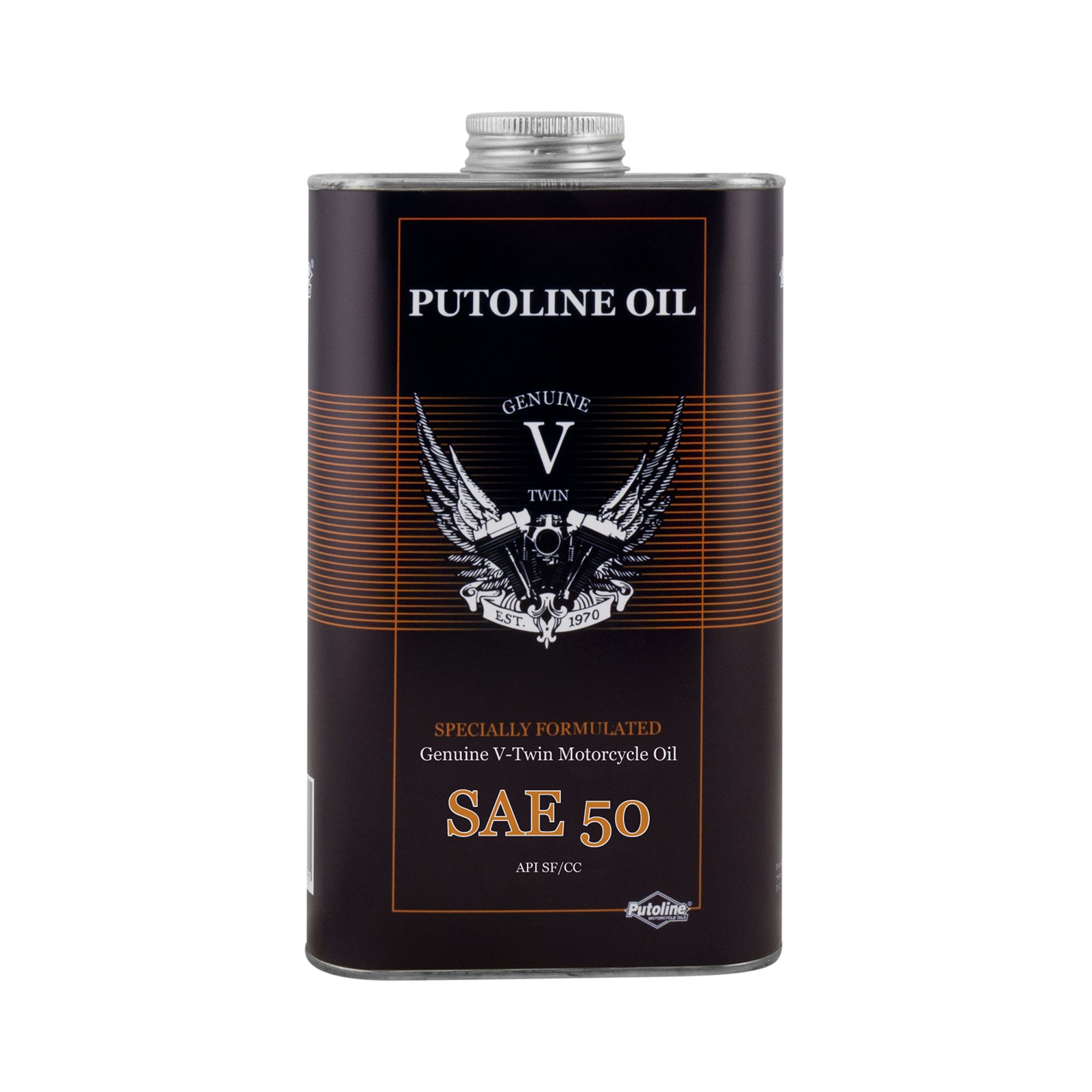 Putoline Öl 4Takt SAE 50 1 Liter Motoröl Genuine V-Twin Road mineralisch