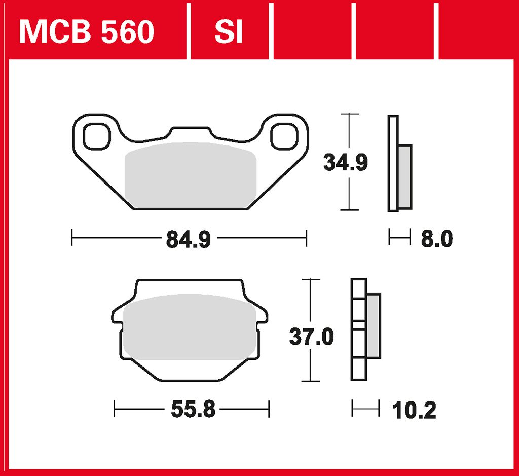 TRW Bremsbelag organisch