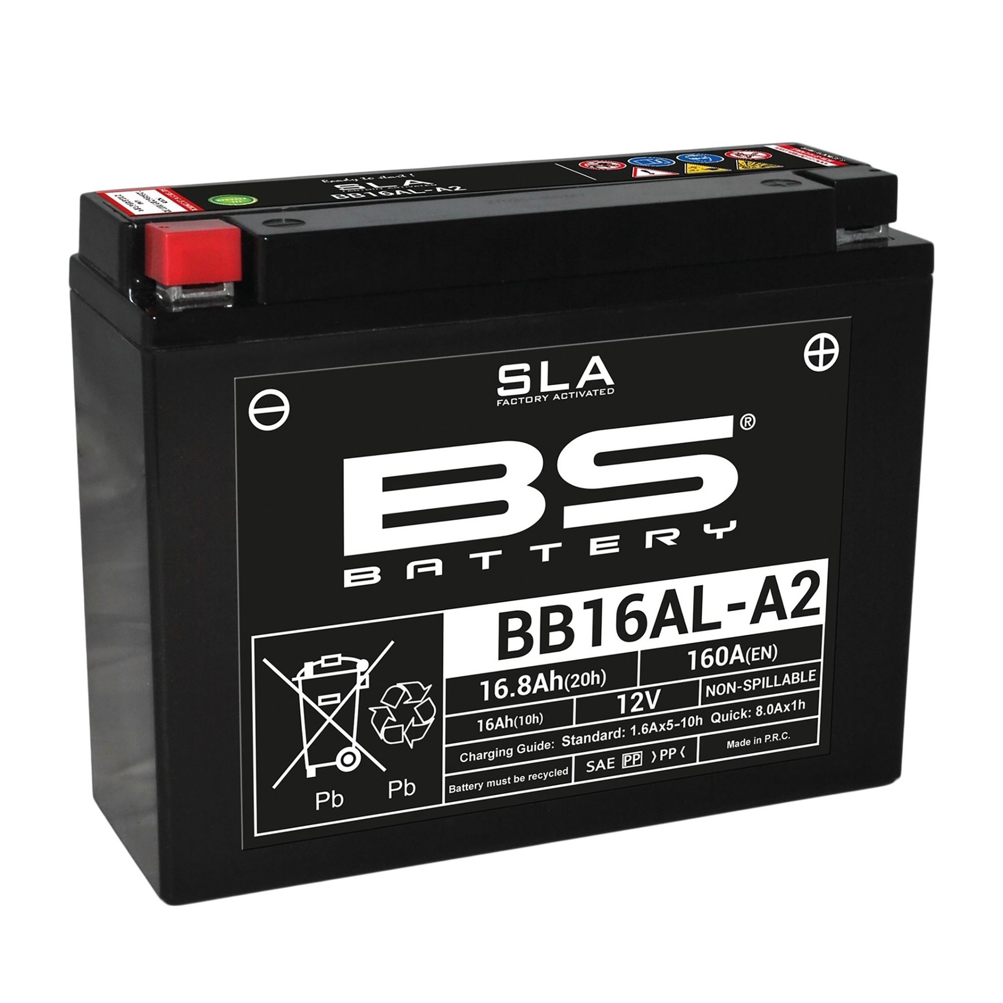 BS Batterie 12V 16AH YB16AL-A2 Gel -Battery 51616